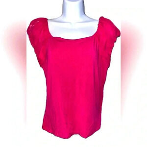 Anne Klein hot pink Barbie core top